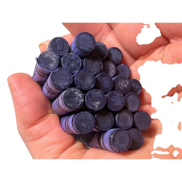 Retired Collectible Crayola Violet Blue Crayons Box Of 24 - Picture 4 of 4